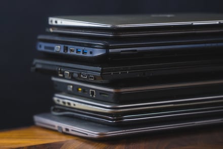 pil of laptops