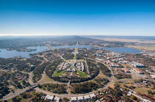 Parliament House, Lake Burley Griffin, Canberra by VisitCanberra-feature